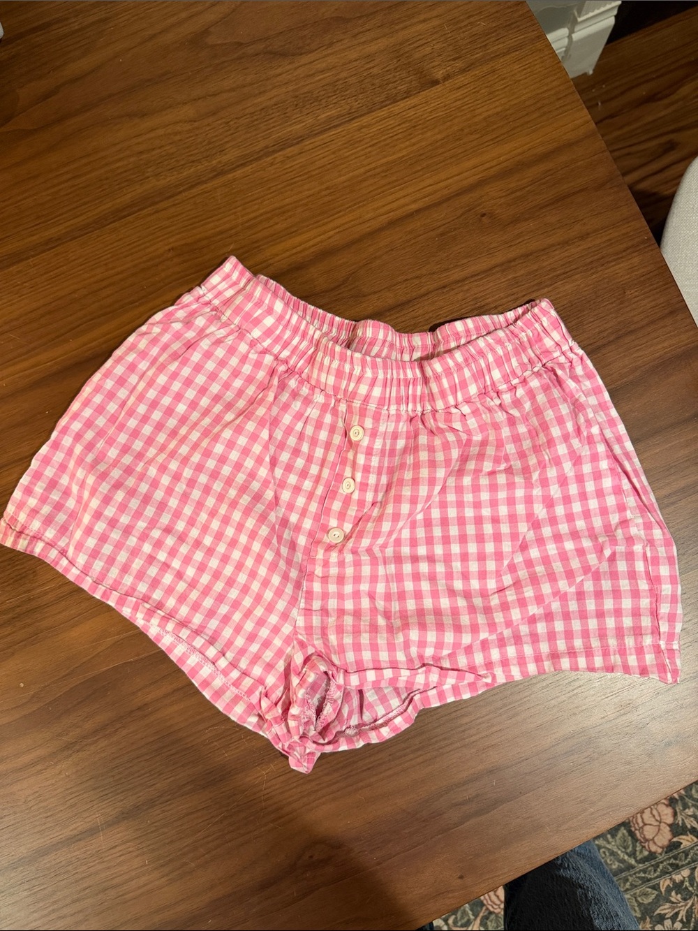 Urban Outfitters Pink Gingham Shorts